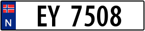 Trailer License Plate